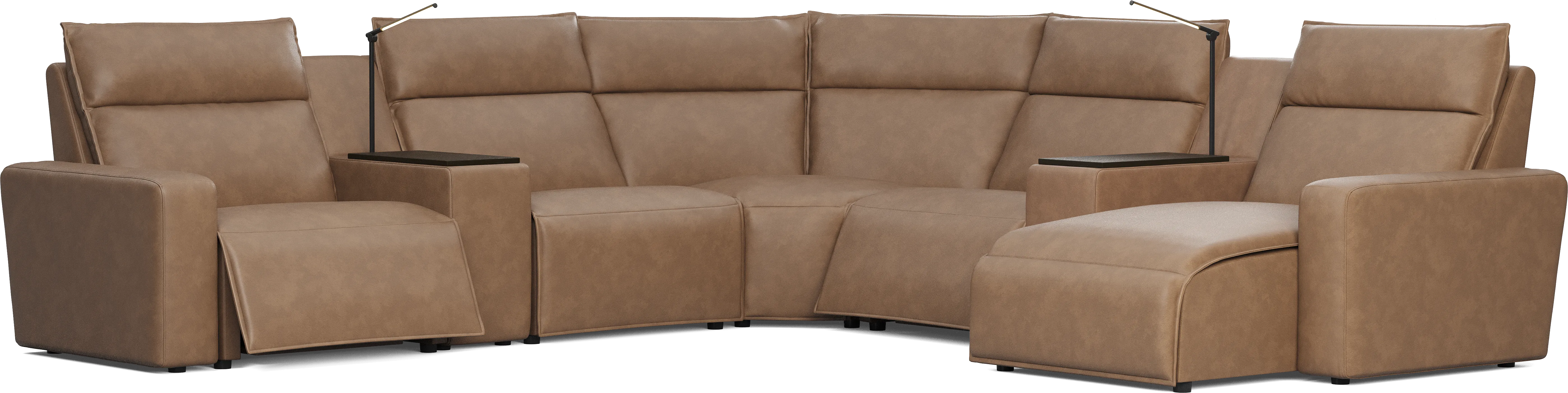 Saddle 7 Pc Dual Power Reclining ModularTwo - Thumbnail - Image 1