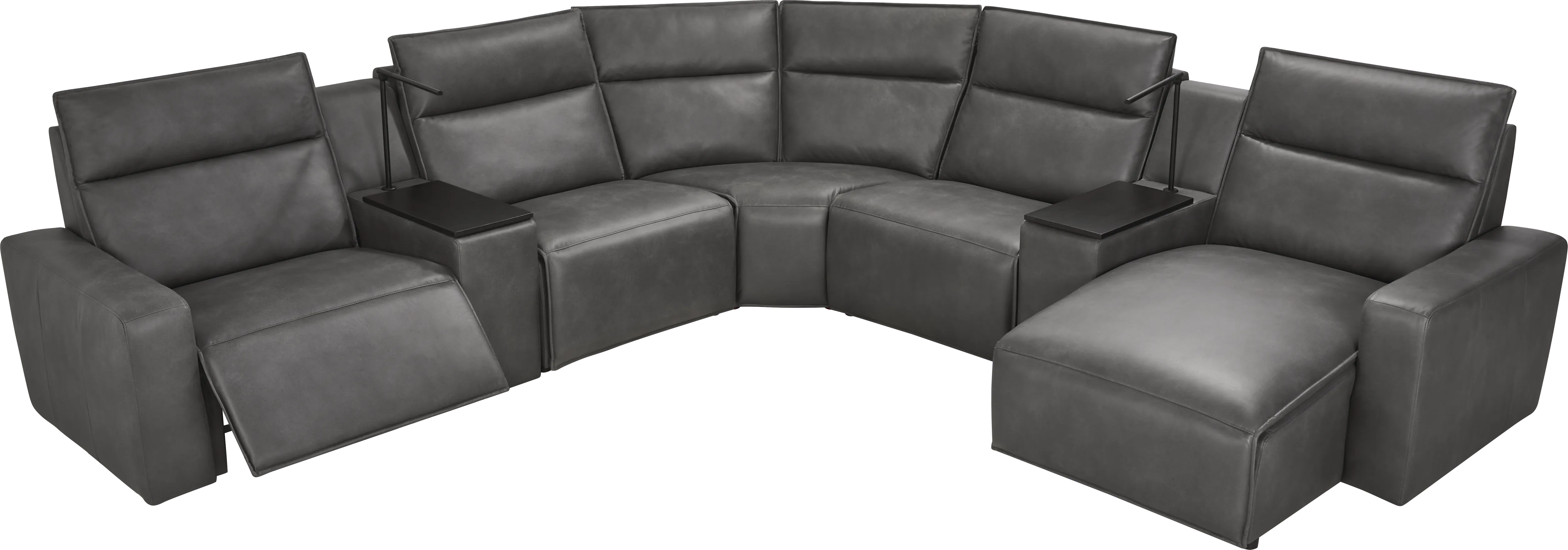 Charcoal 7 Pc Dual Power Reclining ModularTwo - Thumbnail - Image 1