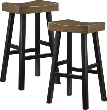 Mcewen Brown Bar Stool, Set of 2
