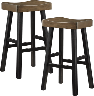 Mcewen Brown Bar Stool, Set of 2