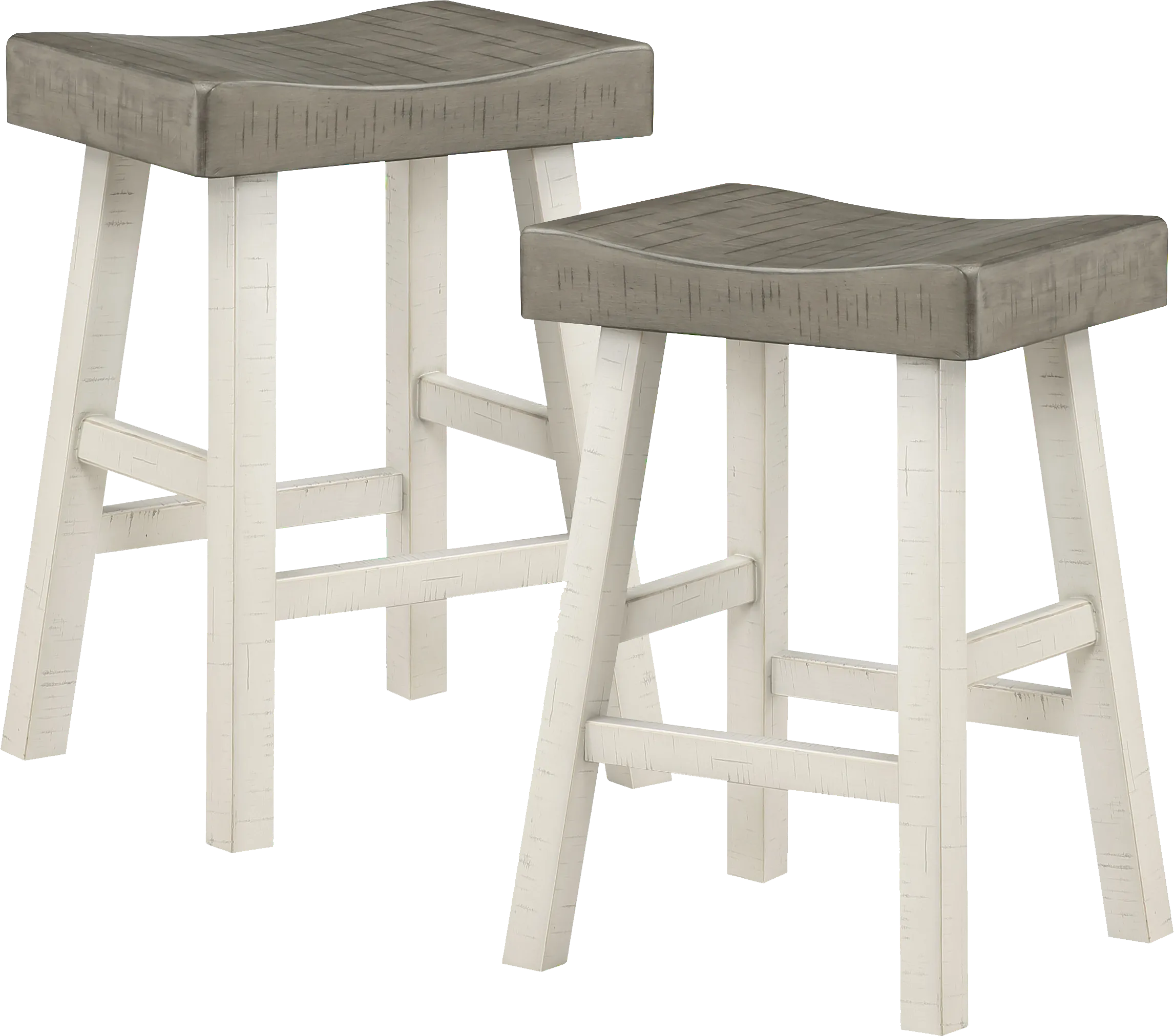 Mcewen Gray Counter Height Stool, Set of 2 - Thumbnail - Image 1