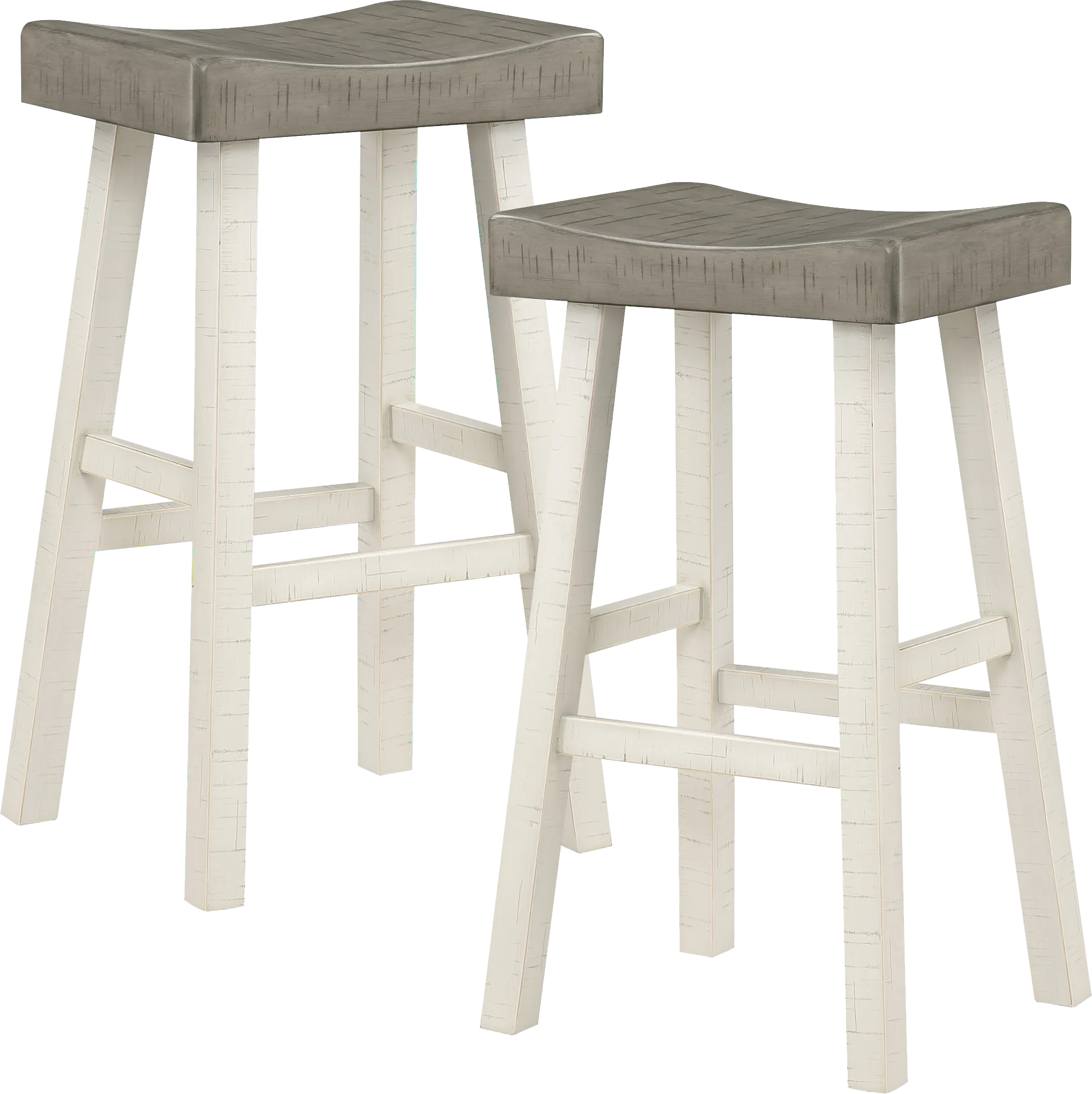 Mcewen Gray Bar Stool, Set of 2 - Thumbnail - Image 1