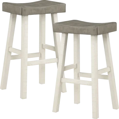 Mcewen Gray Bar Stool, Set of 2