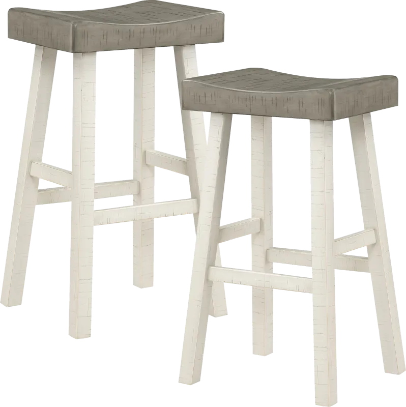 Mcewen Gray Bar Stool, Set of 2