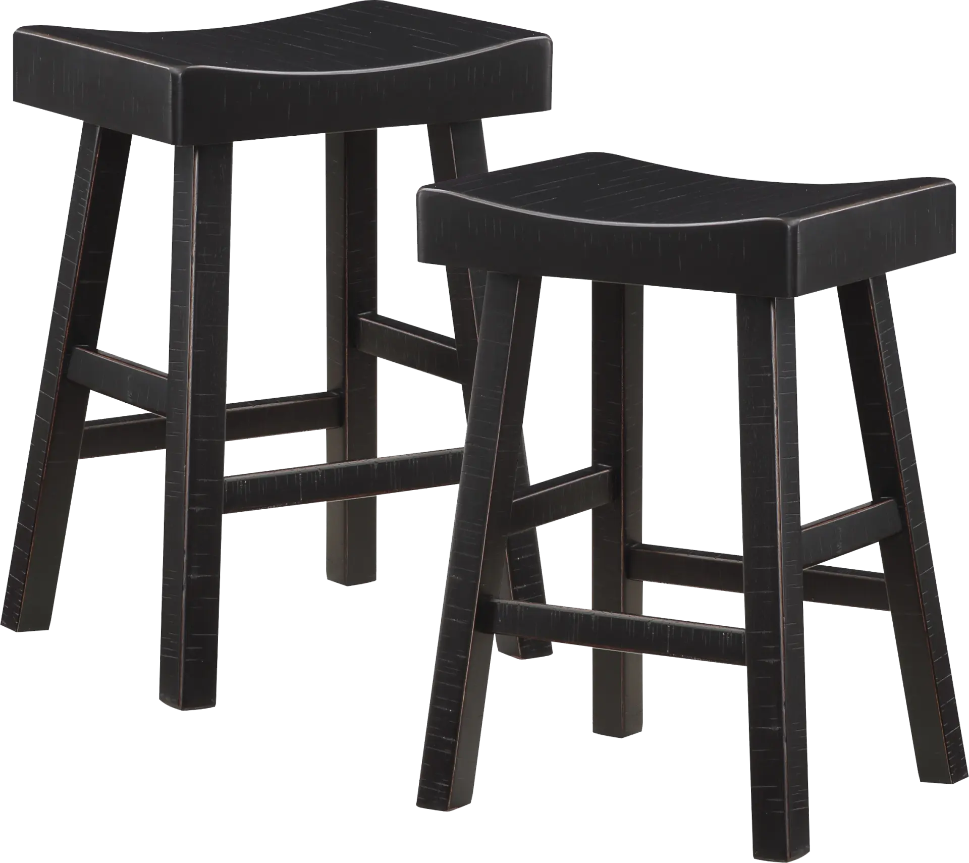 Mcewen Black Counter Height Stool, Set of 2