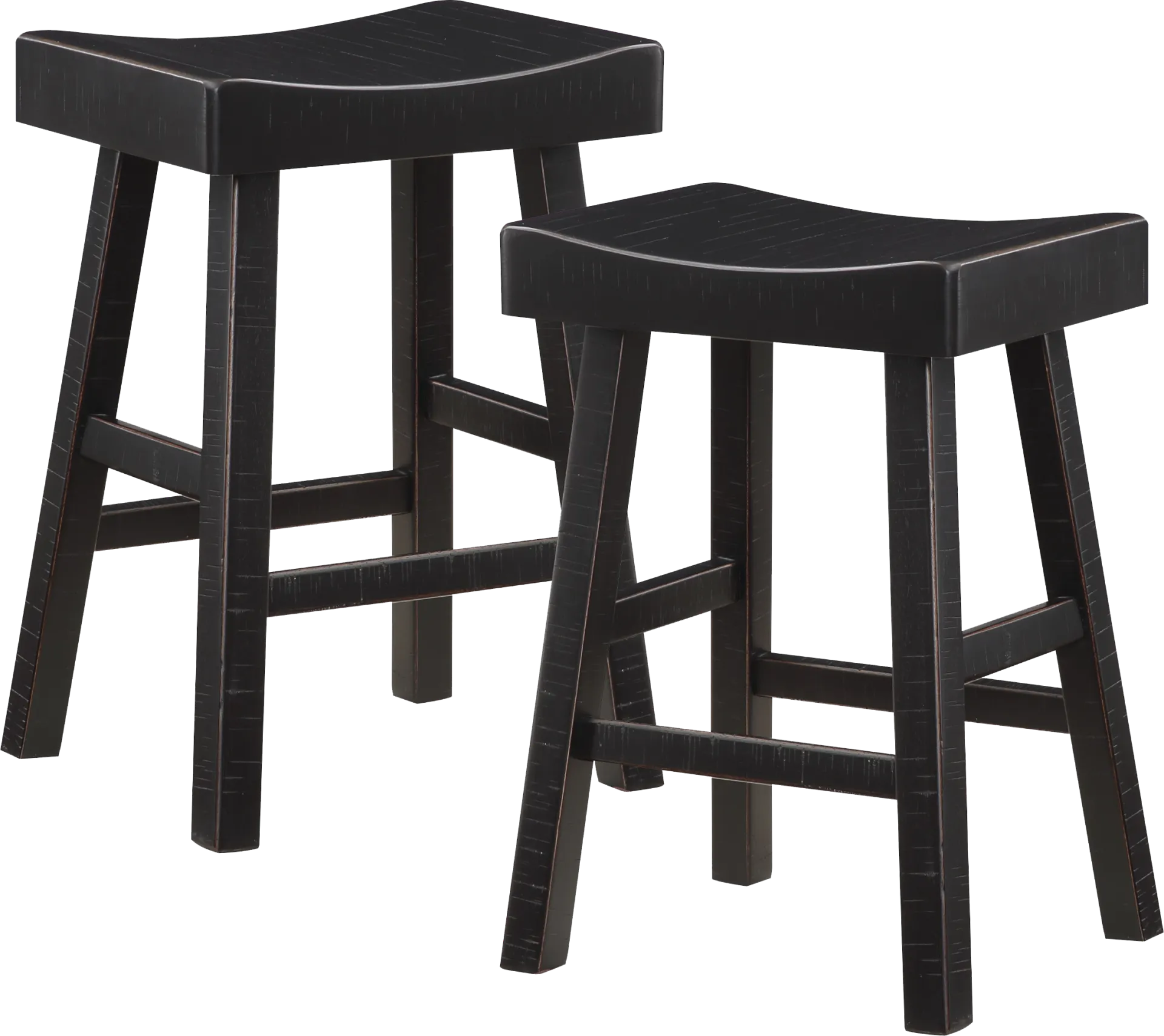 Mcewen Black Counter Height Stool, Set of 2 - Image 1