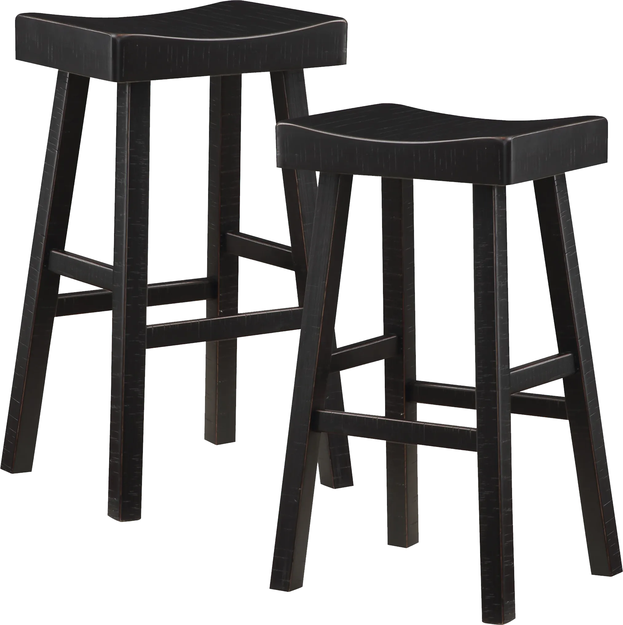 Mcewen Black Bar Stool, Set of 2