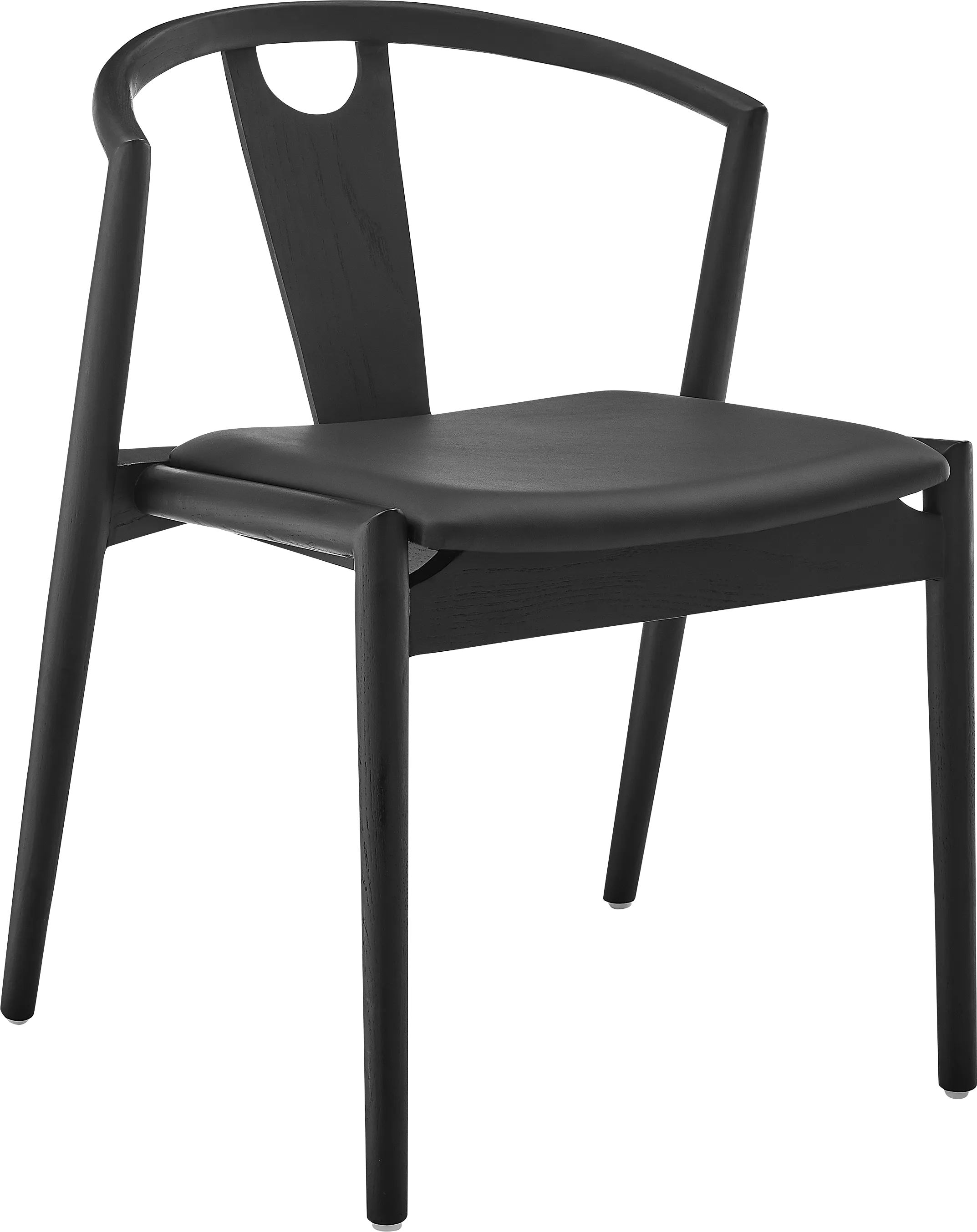 Iduna I Black Side Chair - Thumbnail - Image 1