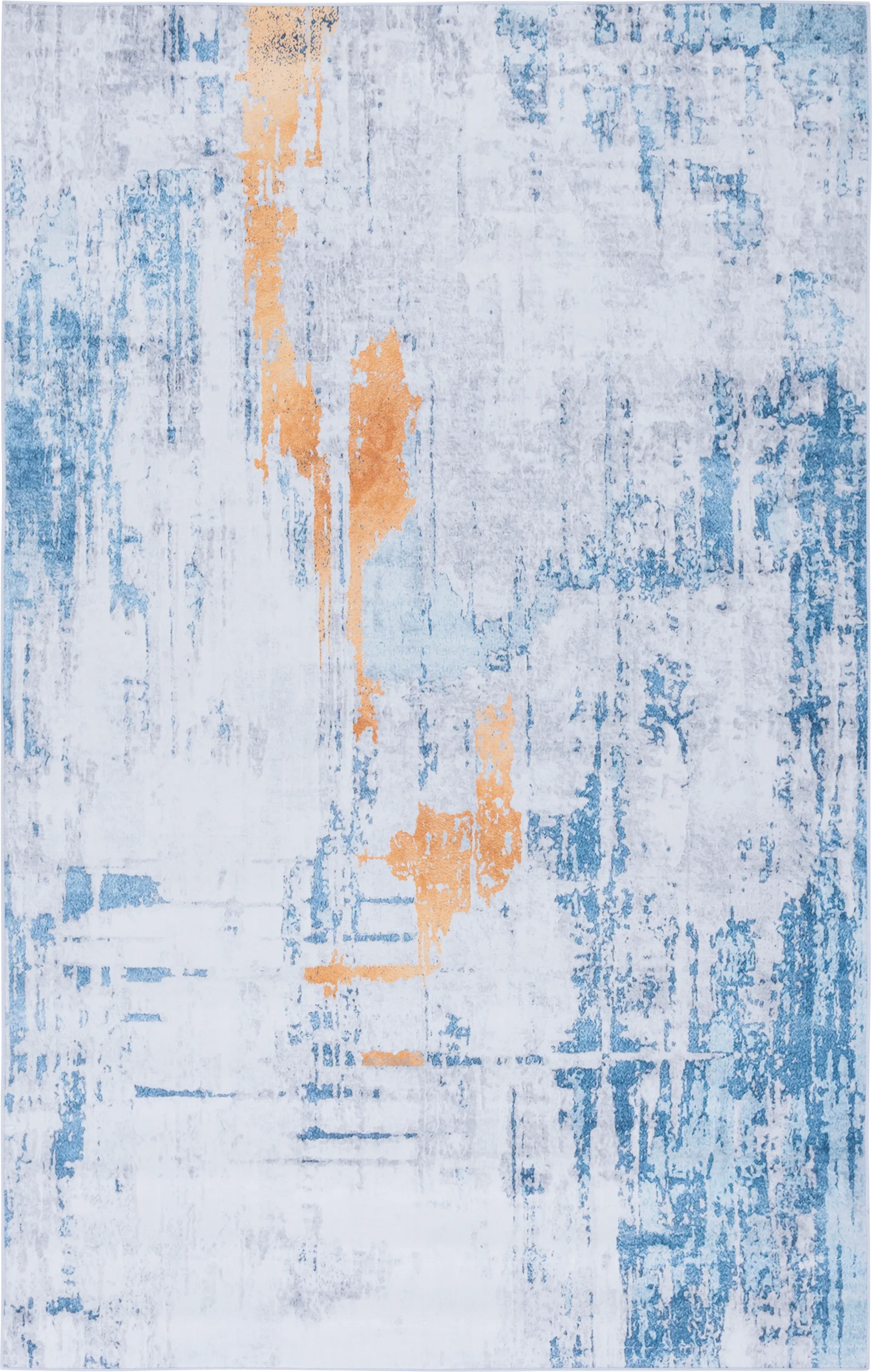 Phirzal Gray/Blue 6' x 9' Rug - Image 1