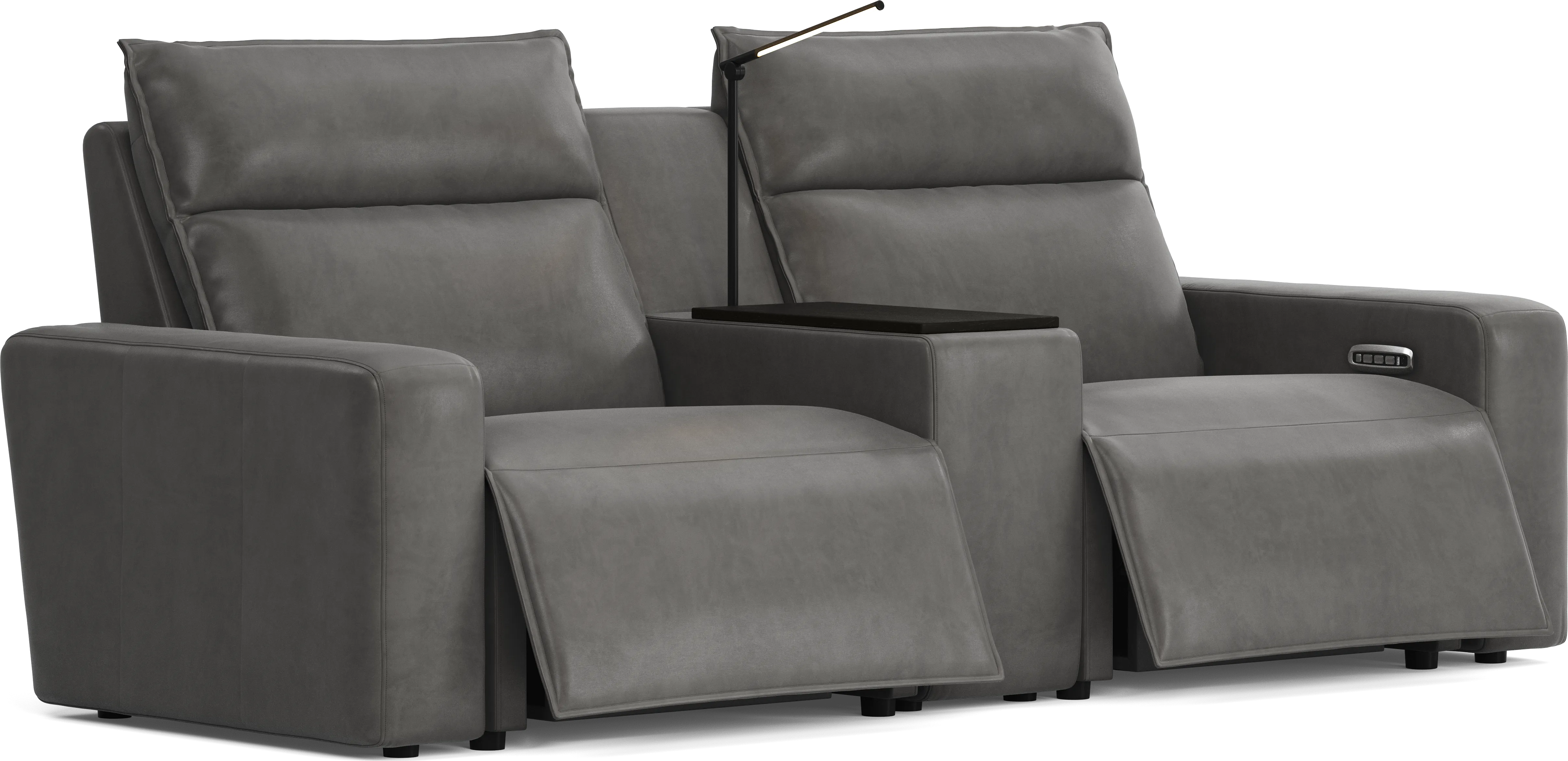 Charcoal 3 Pc Dual Power Reclining ModularTwo - Thumbnail - Image 1