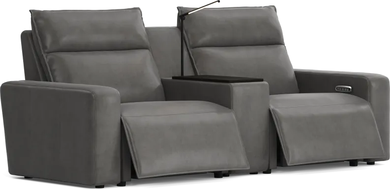 Charcoal 3 Pc Dual Power Reclining ModularTwo