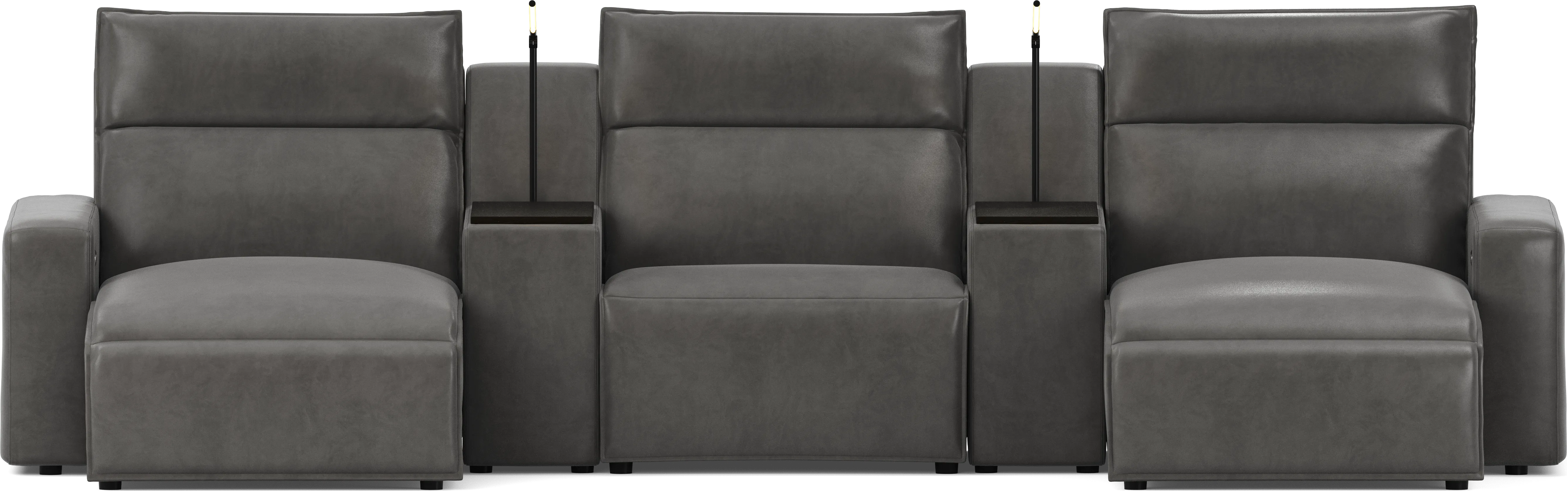 Charcoal 5 Pc Dual Power Reclining ModularTwo - Thumbnail - Image 1
