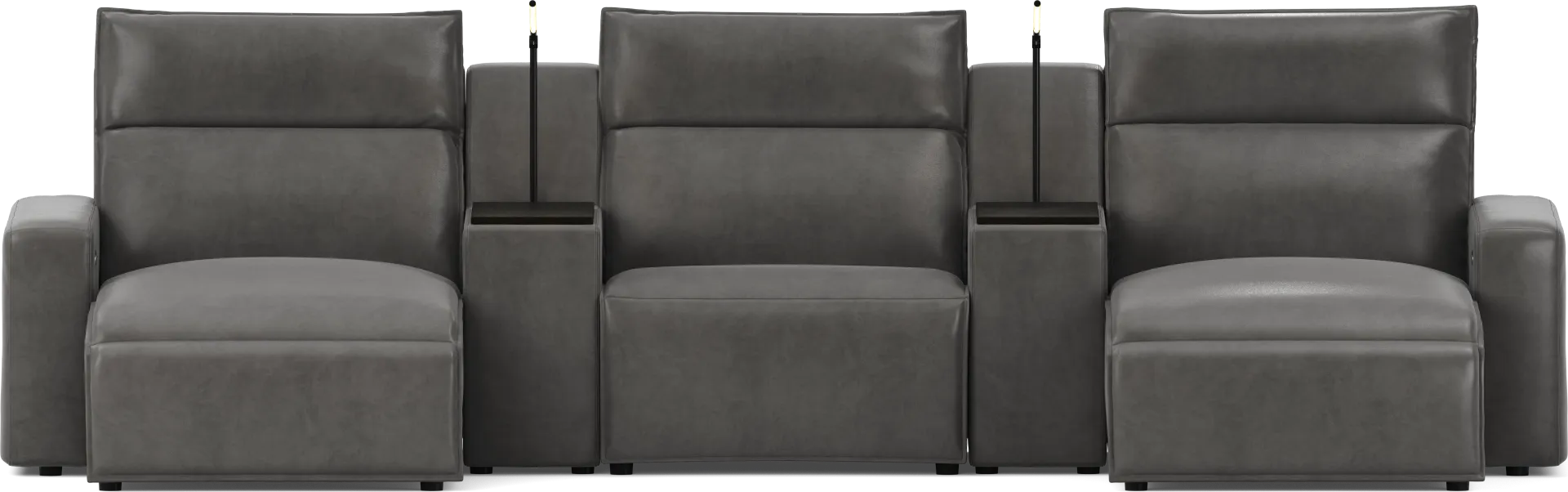 Charcoal 5 Pc Dual Power Reclining ModularTwo - Image 1