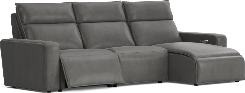 Saddle 3 Pc Dual Power Reclining ModularTwo