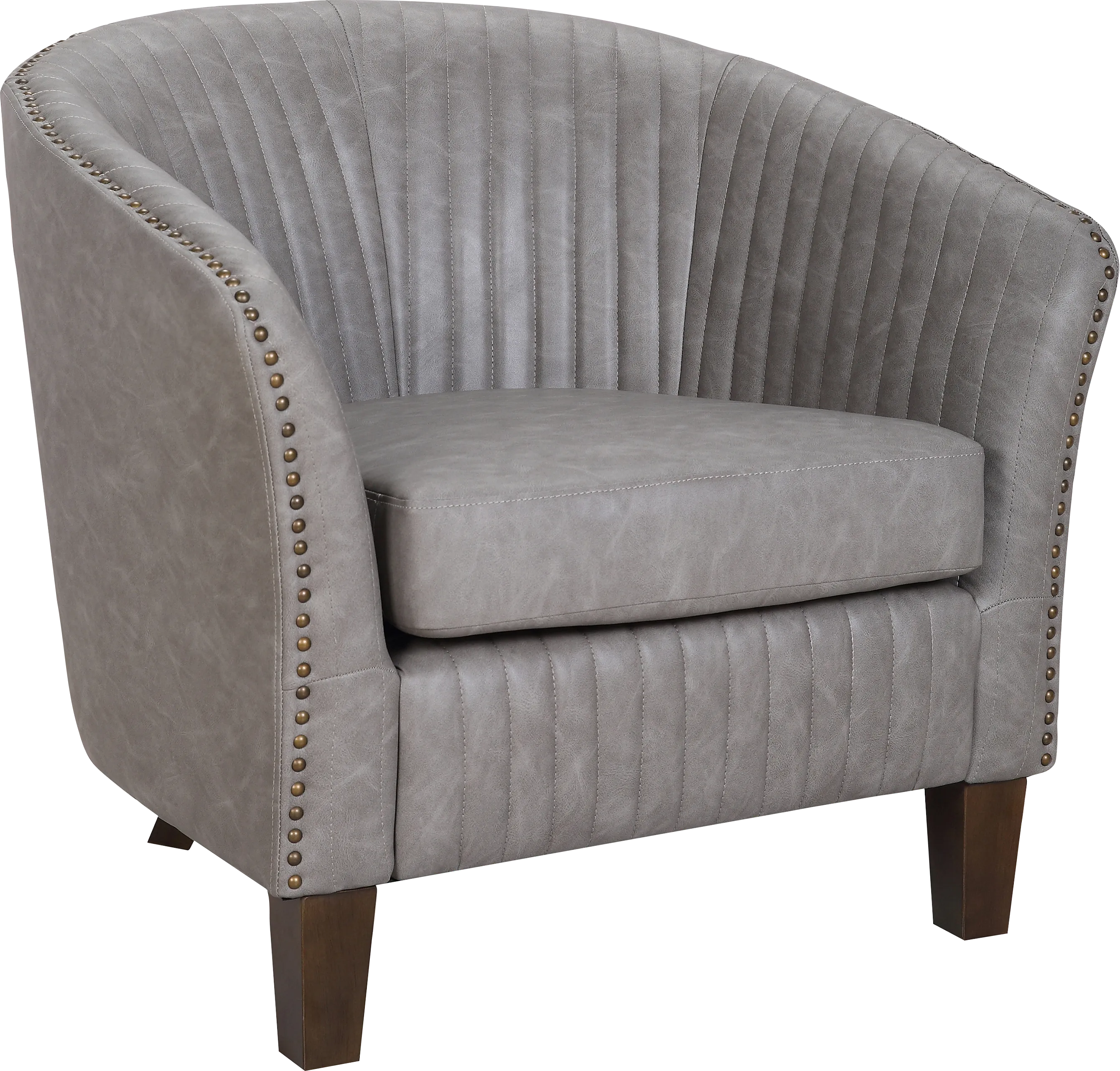 Tarlton Gray Accent Chair - Thumbnail - Image 1