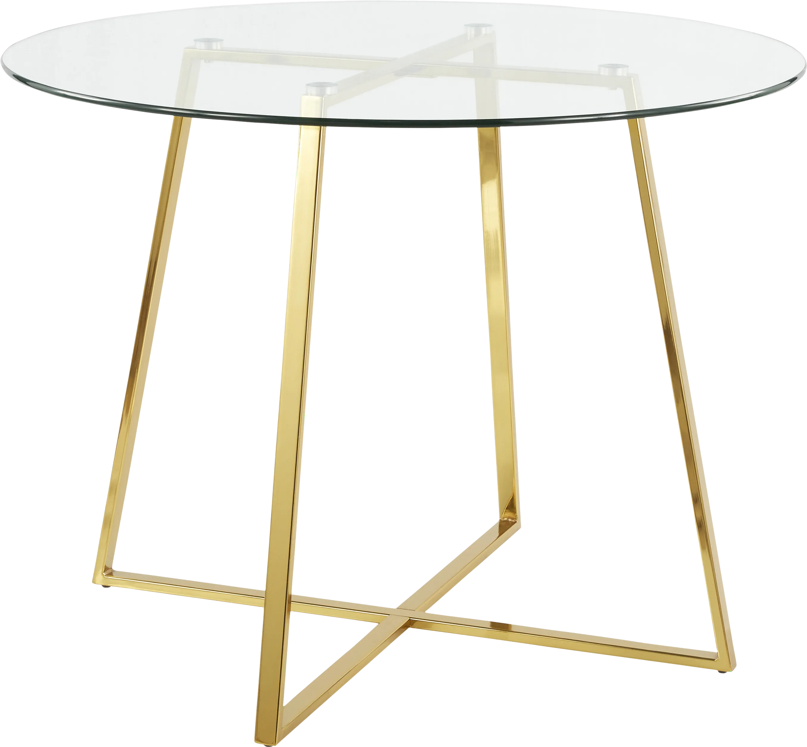 Ovalla Gold Dining Table - Thumbnail - Image 1