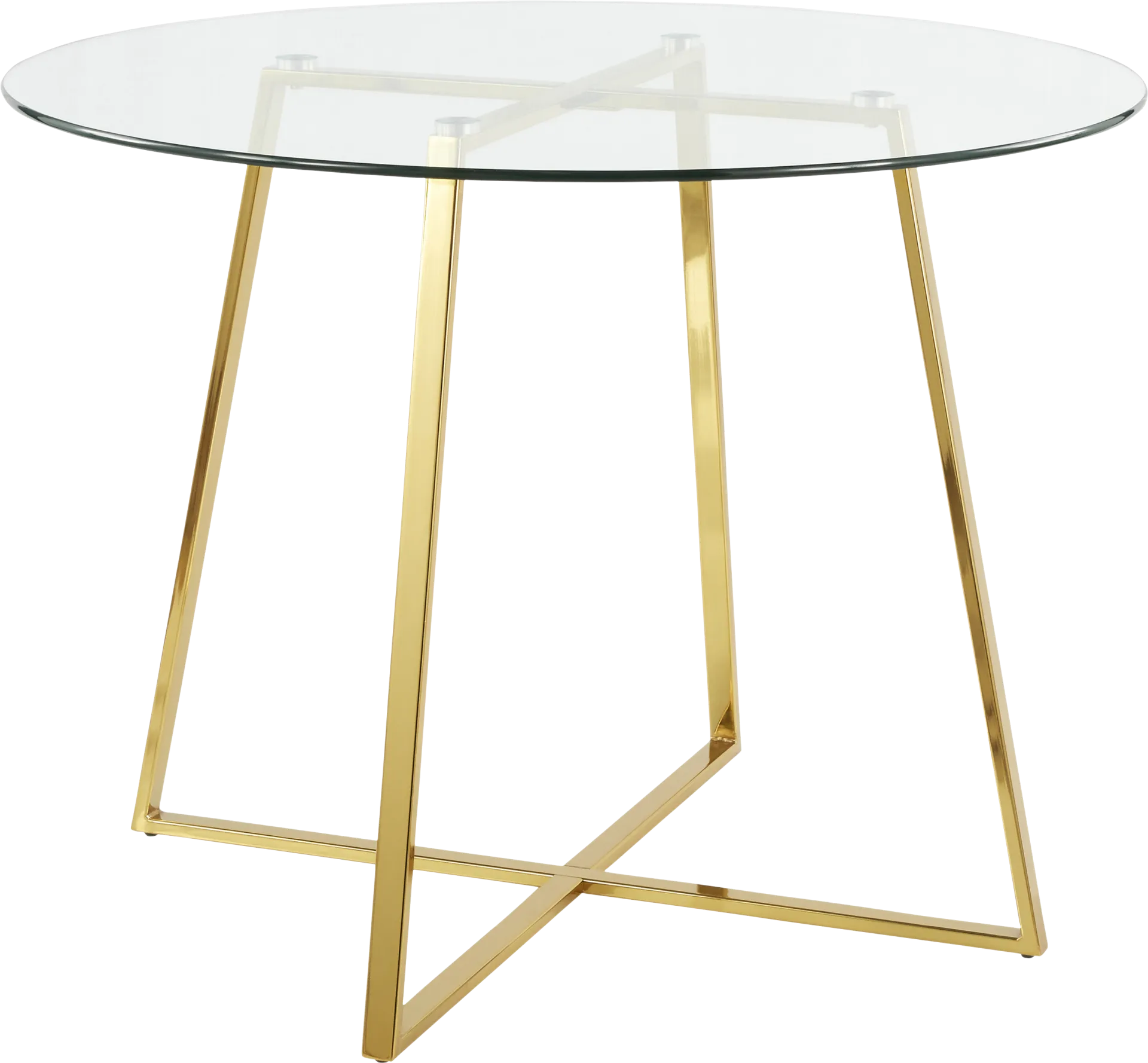 Ovalla Gold Dining Table - Image 1