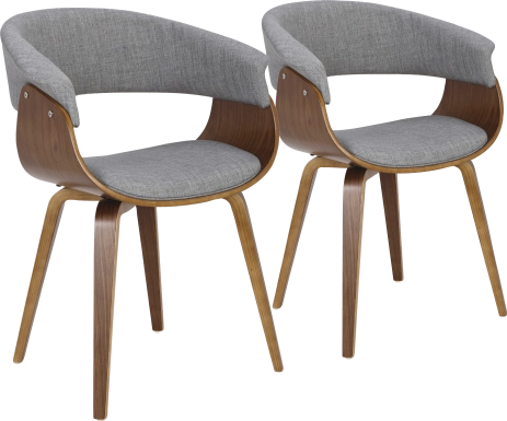 Kahmiel I Gray Arm Chair, Set of 2