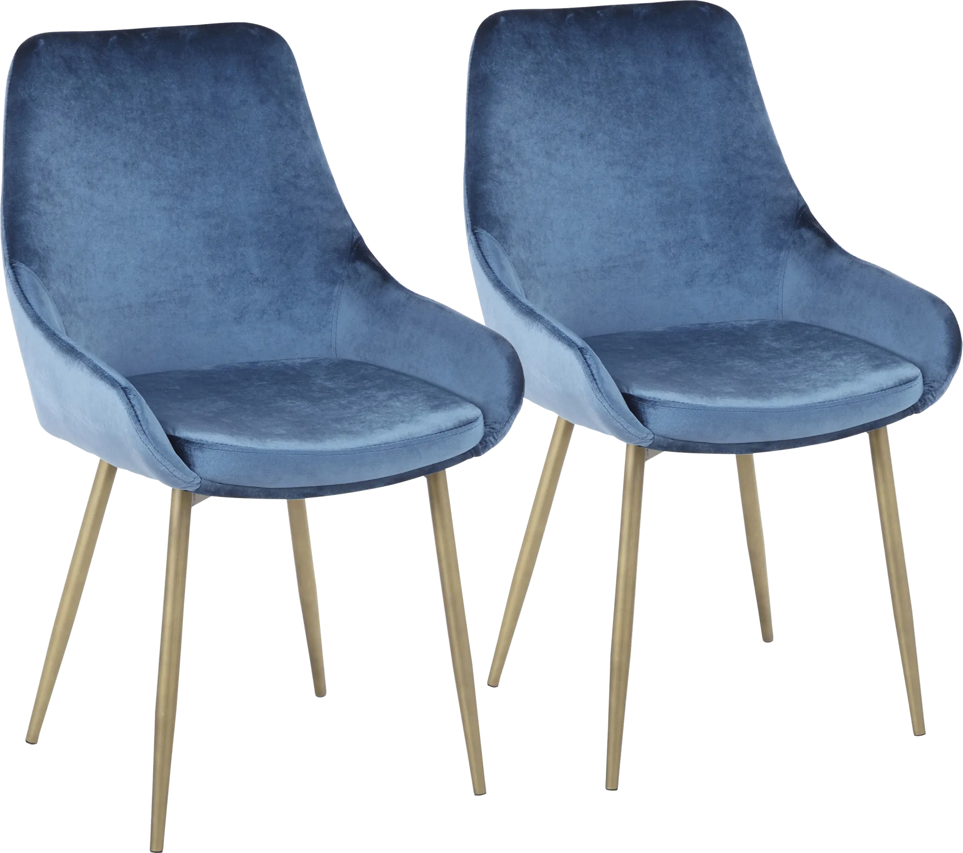 Dellrey Light Blue Side Chair, Set of 2 - Image 1