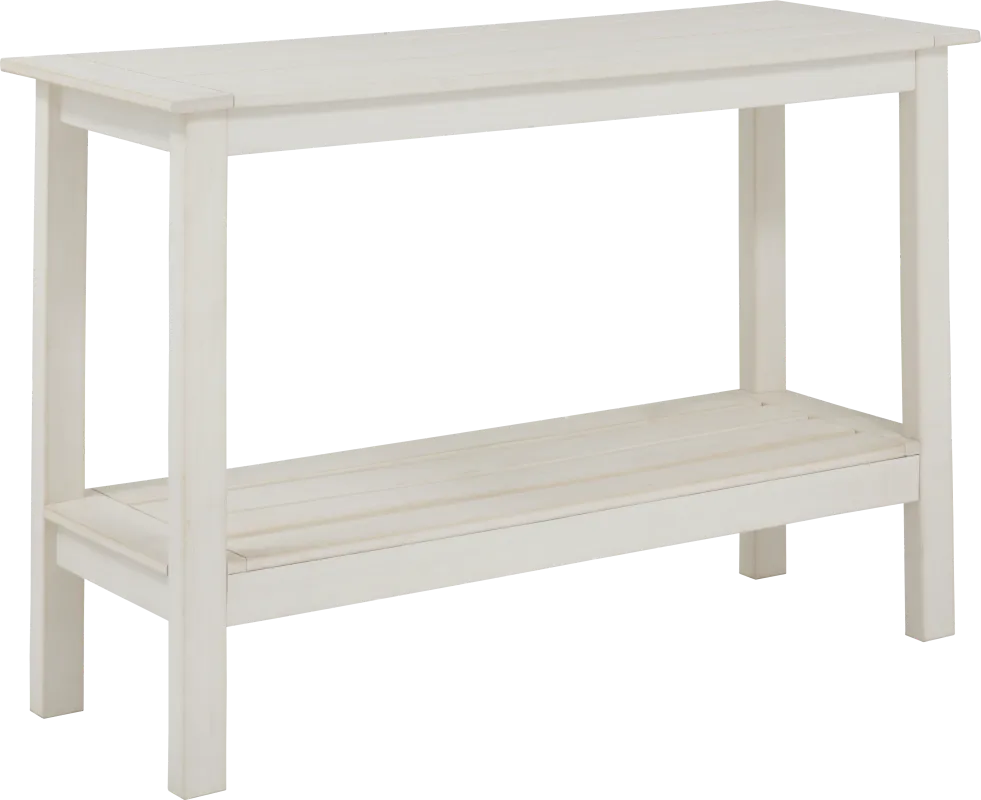 Eastlake White Outdoor Sofa Table