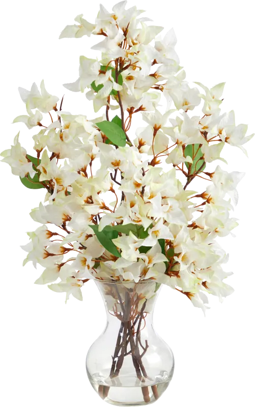 Durlston White Floral Arrangement with Vase
