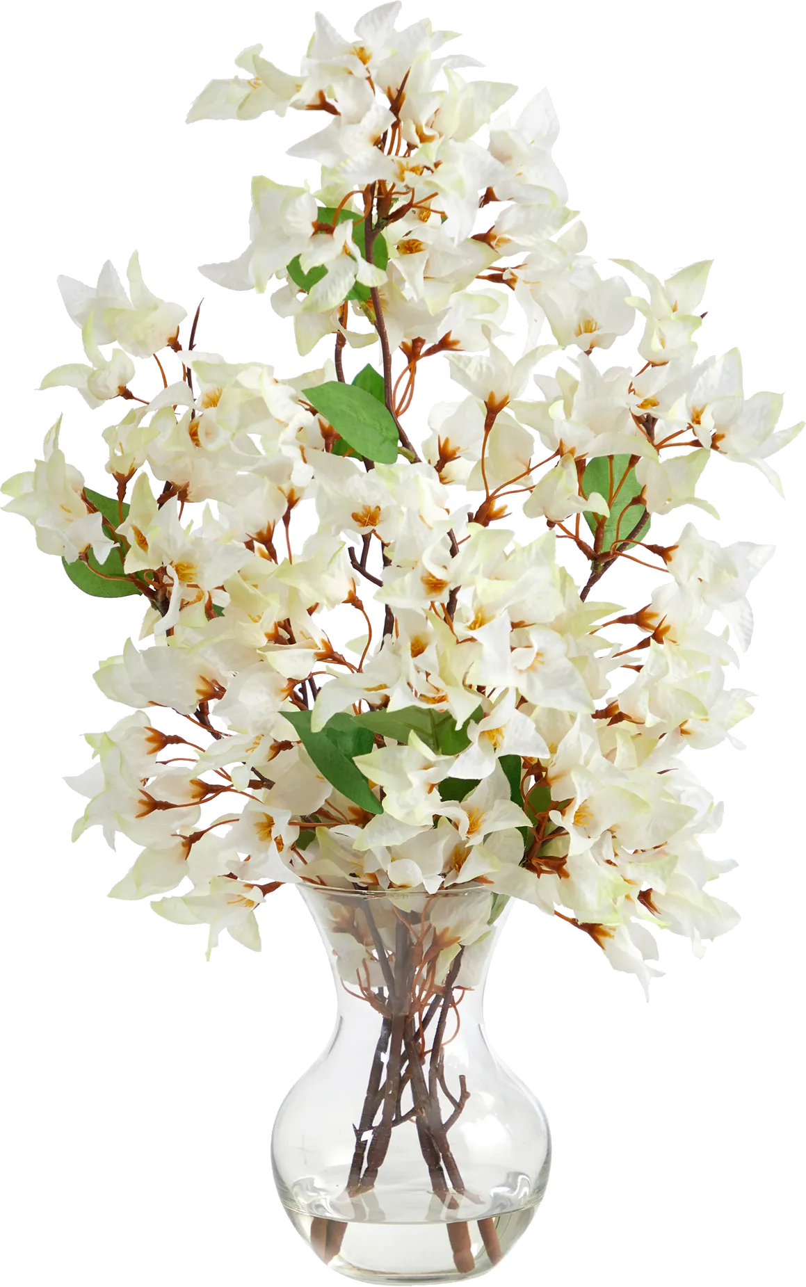 Durlston White Floral Arrangement with Vase - Image 1