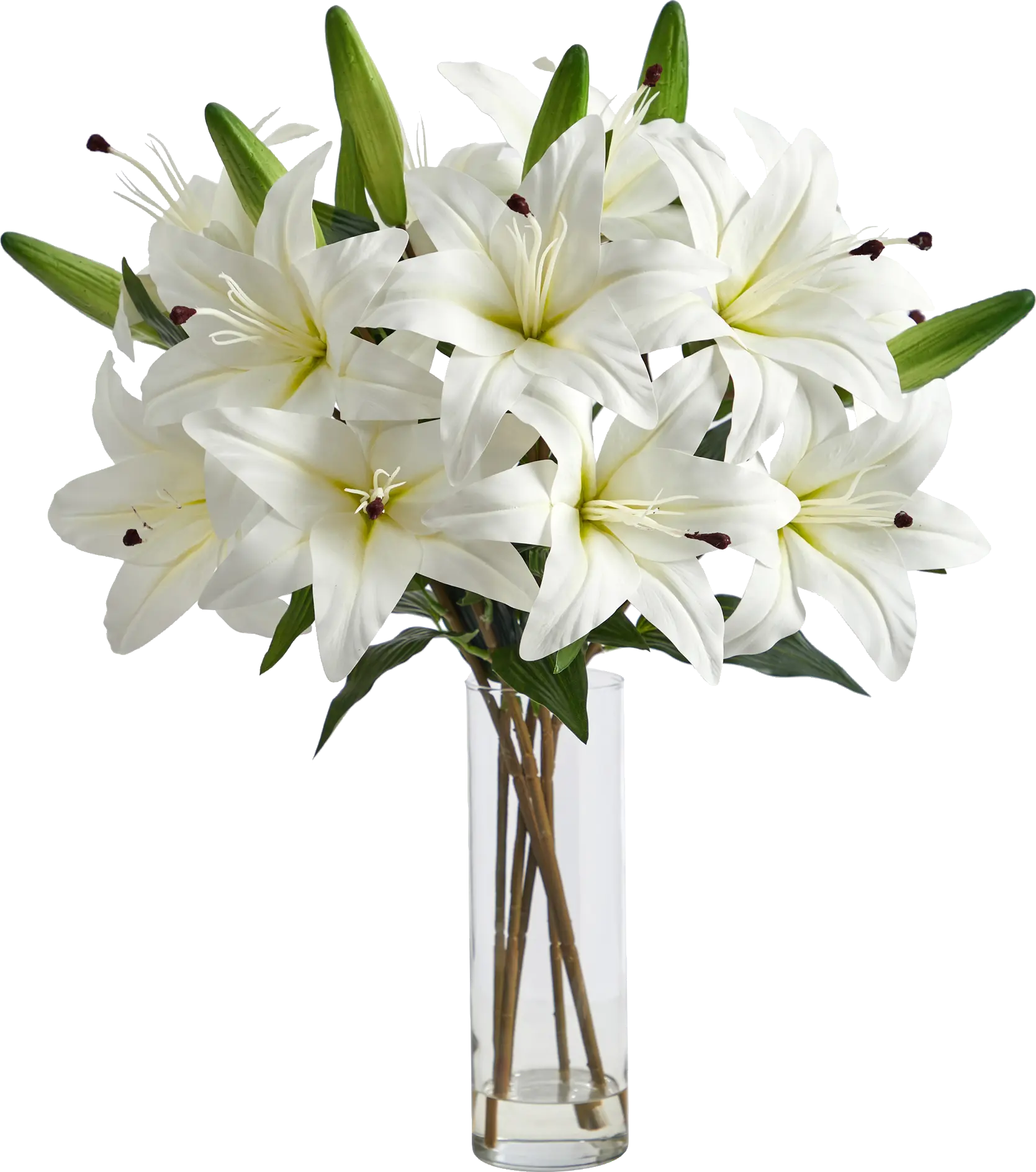 Harcross White Floral Arrangement with Vase