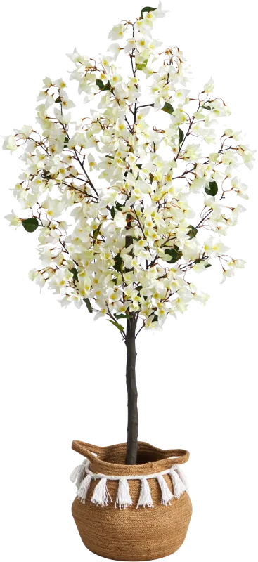 Corintia II White Tree with Basket