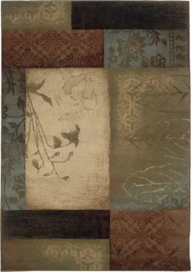 Ashby 7'8 x 10'10 Brown Multi Rug