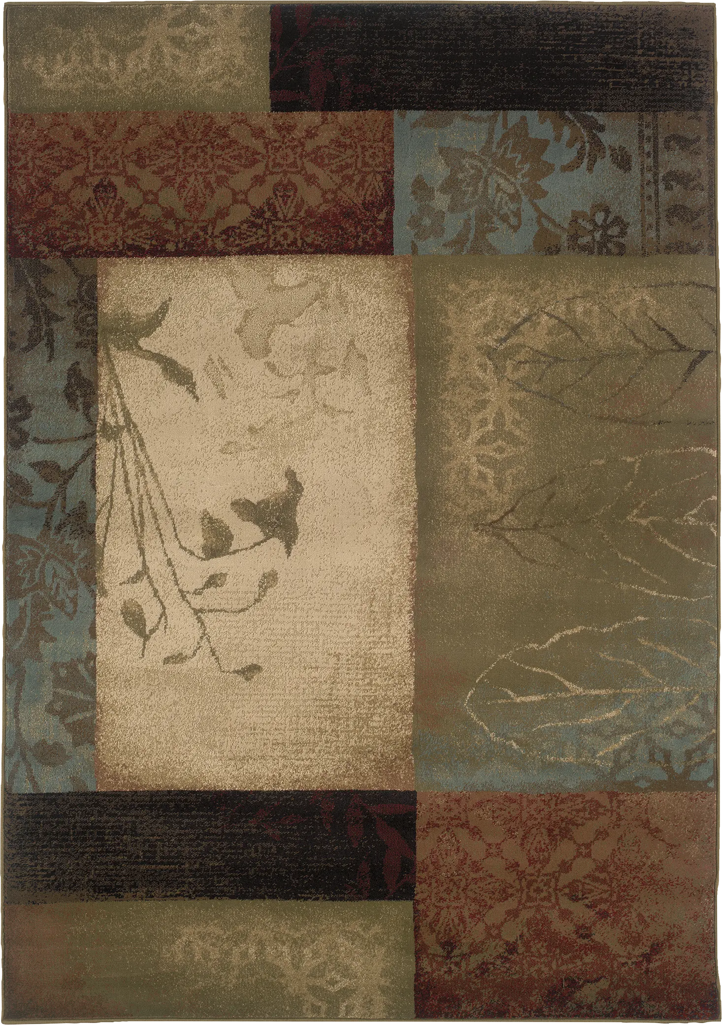 Ashby 7'8 x 10'10 Brown Multi Rug