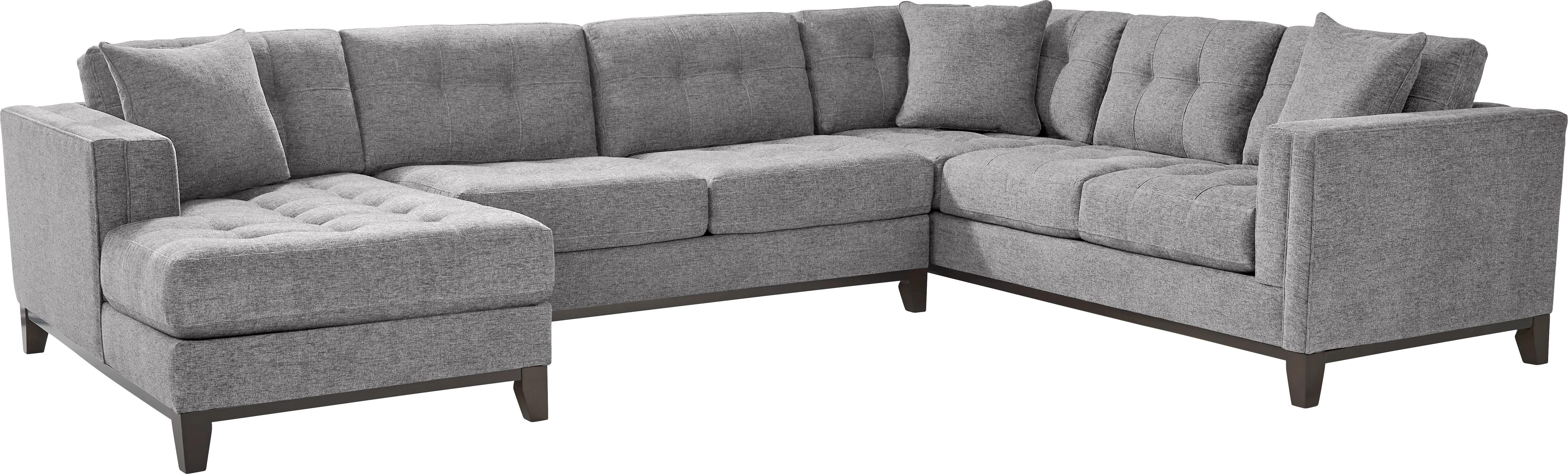 Chatham Gray 3 Pc Sectional - Thumbnail - Image 1