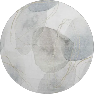 Softy Sheltinella Pearl 8' Round Rug