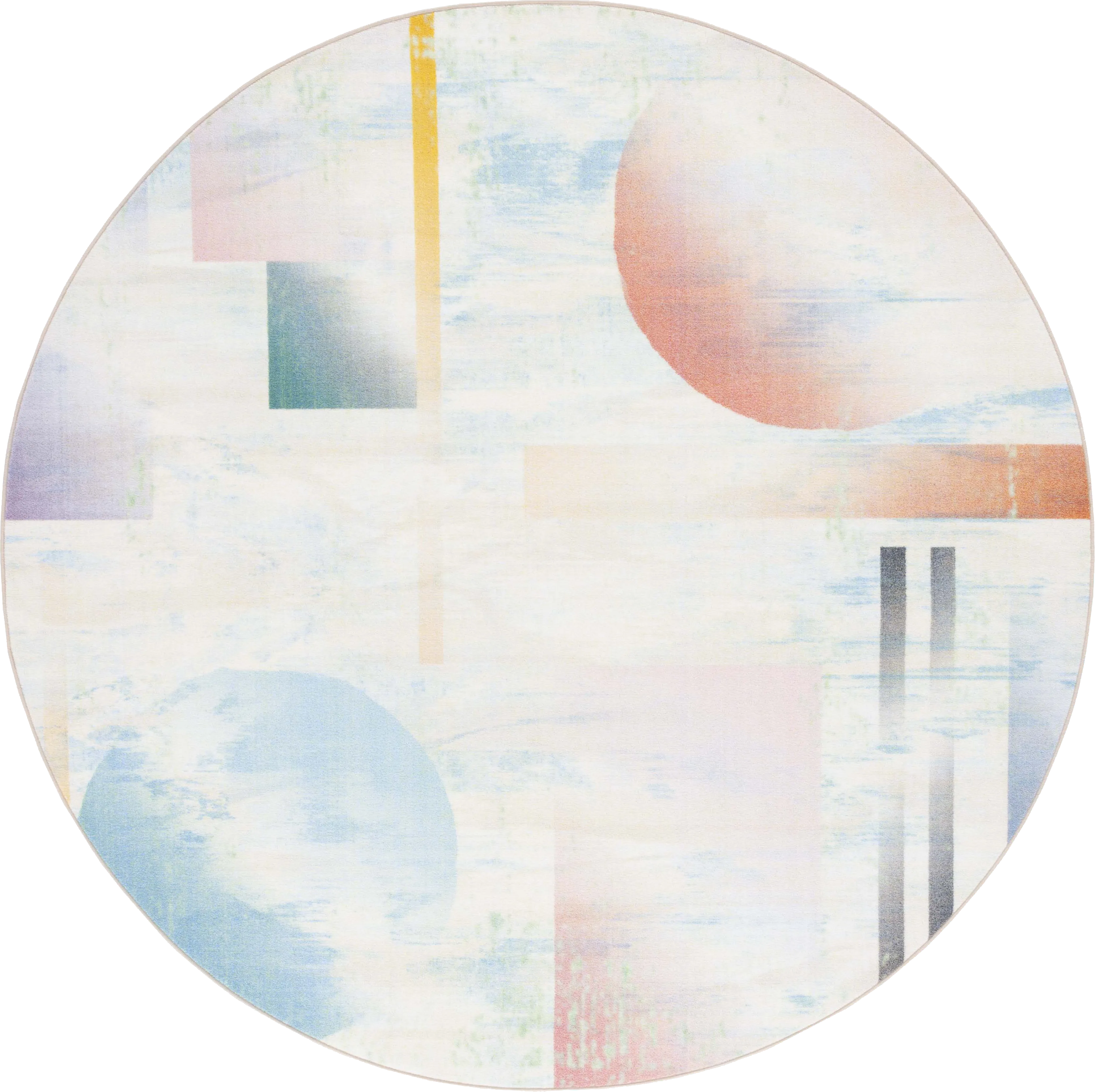 Kids Mercle Multi 6'7 X 6'7 Round Rug - Thumbnail - Image 1