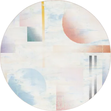 Kids Mercle Multi 6'7 X 6'7 Round Rug