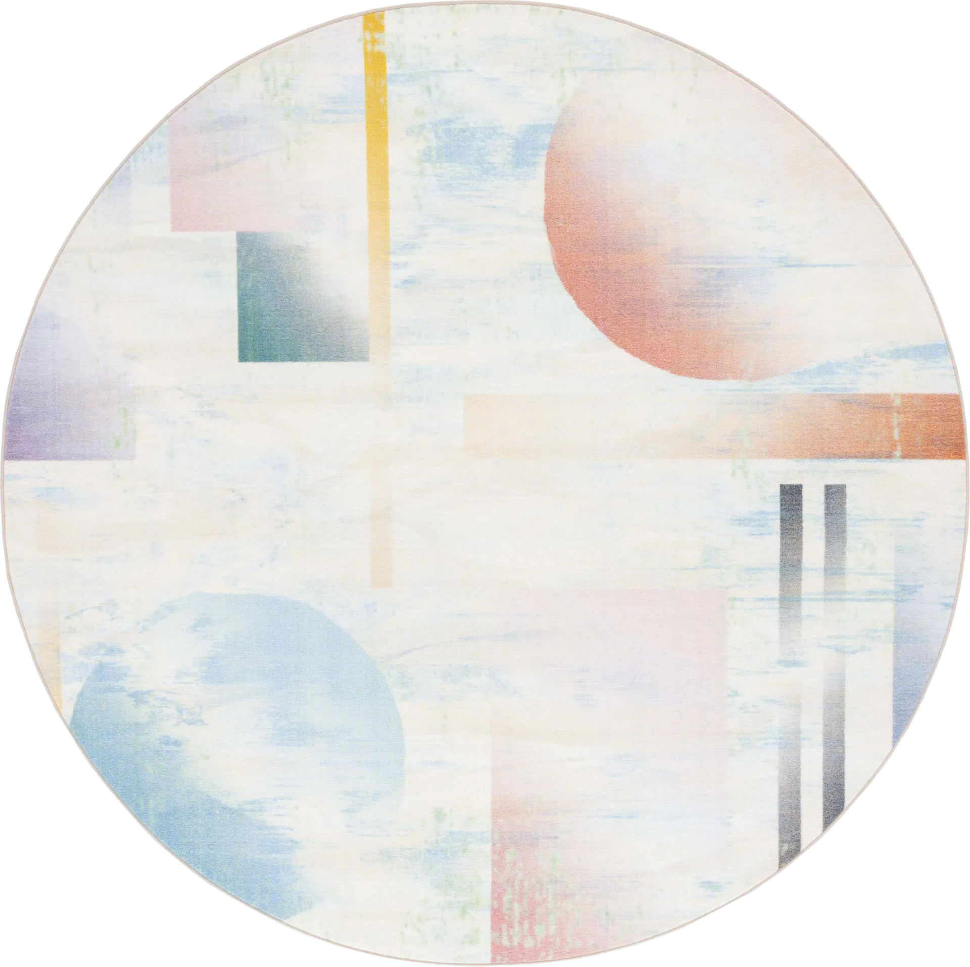 Kids Mercle Multi 6'7 X 6'7 Round Rug - Image 1