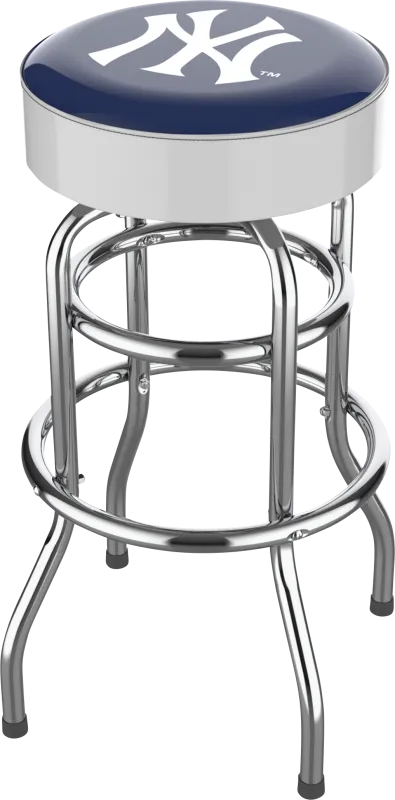 New York Yankees White Barstool