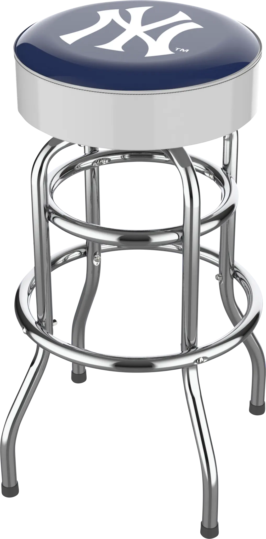 New York Yankees White Barstool