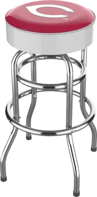 Cincinnati Reds White Barstool