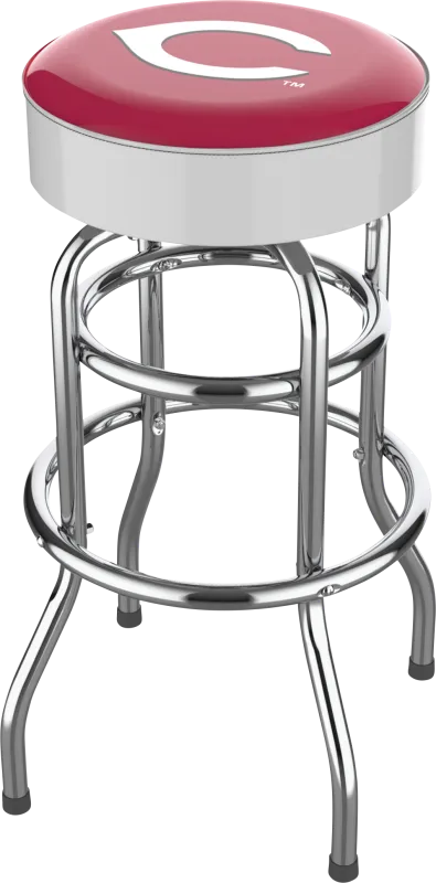 Cincinnati Reds White Barstool