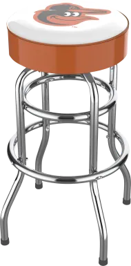 Baltimore Orioles Orange Barstool
