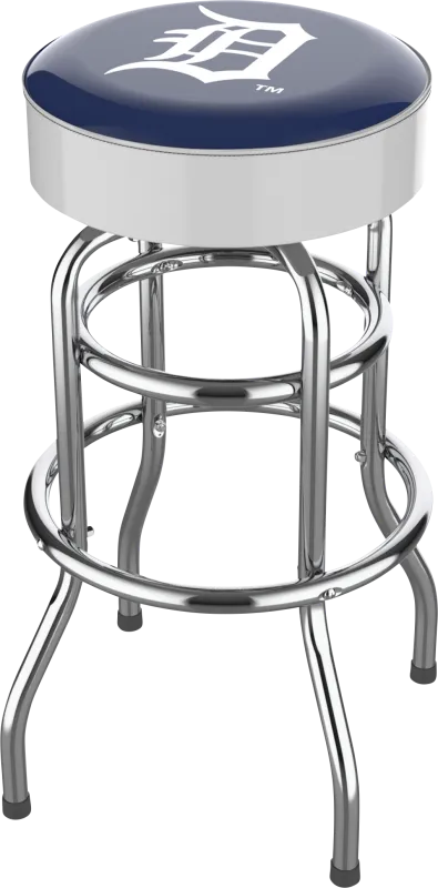 Detroit Tigers White Barstool