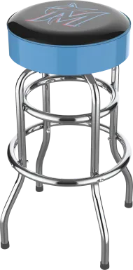 Miami Marlins Light Blue Barstool