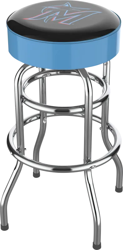 Miami Marlins Light Blue Barstool