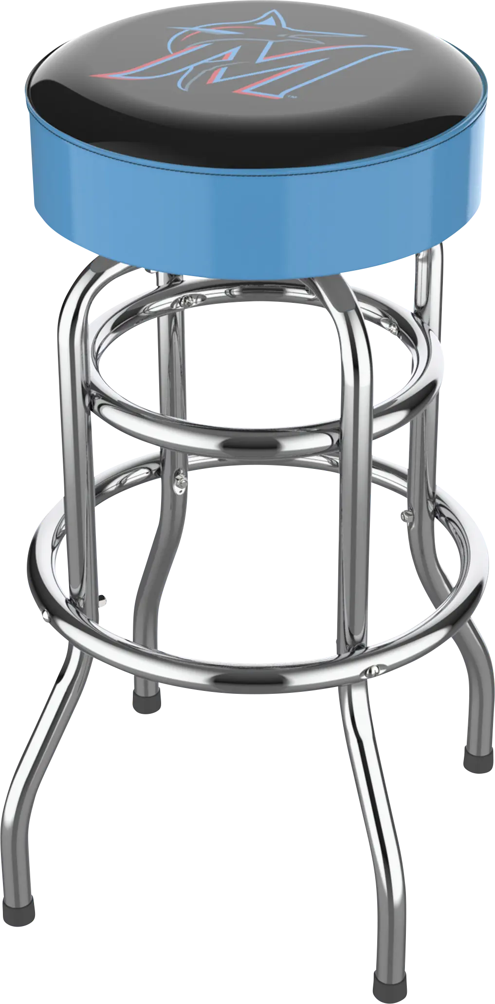 Miami Marlins Light Blue Barstool