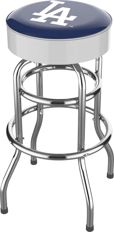 Los Angeles Dodgers White Barstool