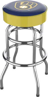 Milwaukee Brewers Yellow Barstool