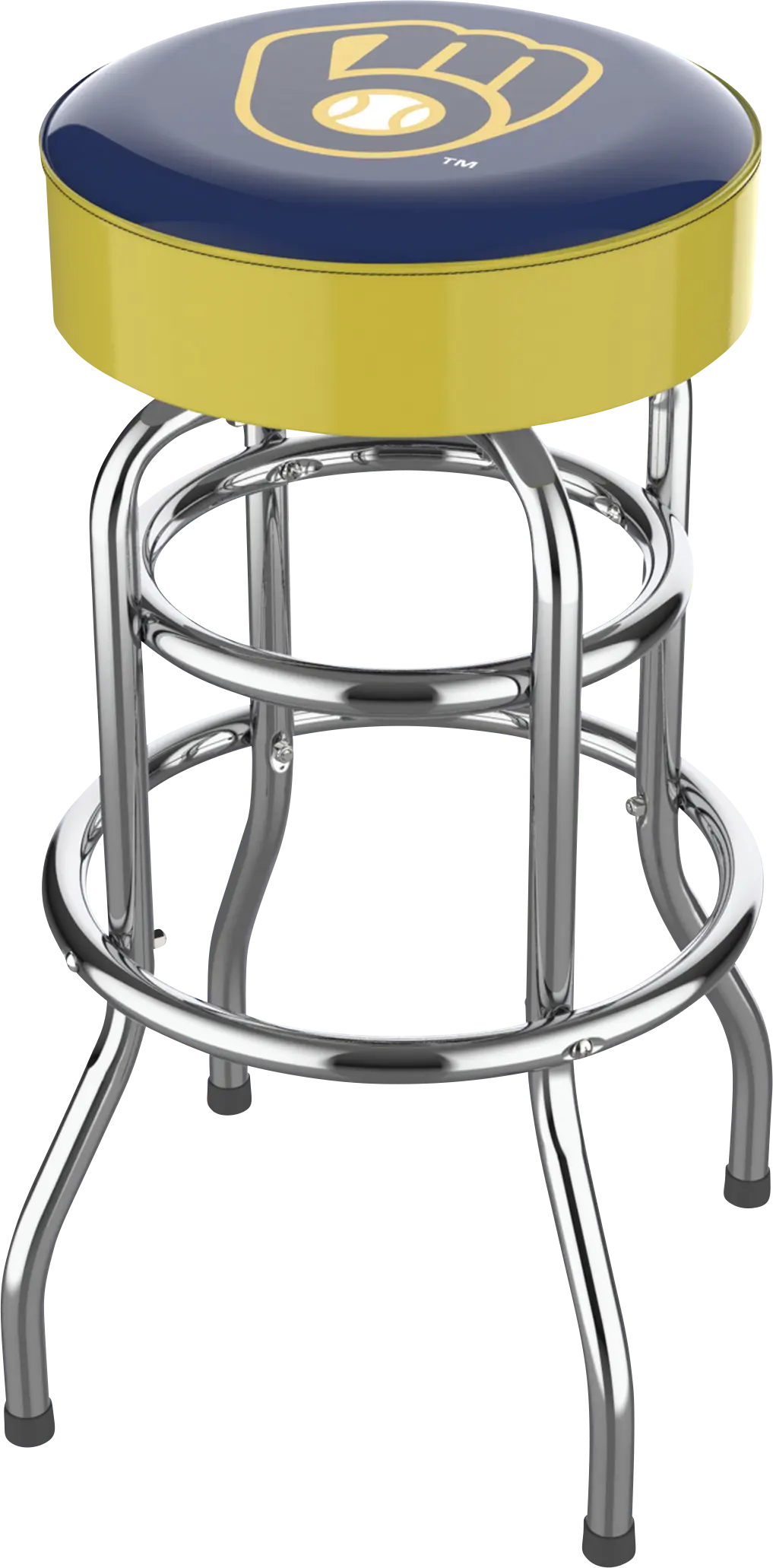 Milwaukee Brewers Yellow Barstool