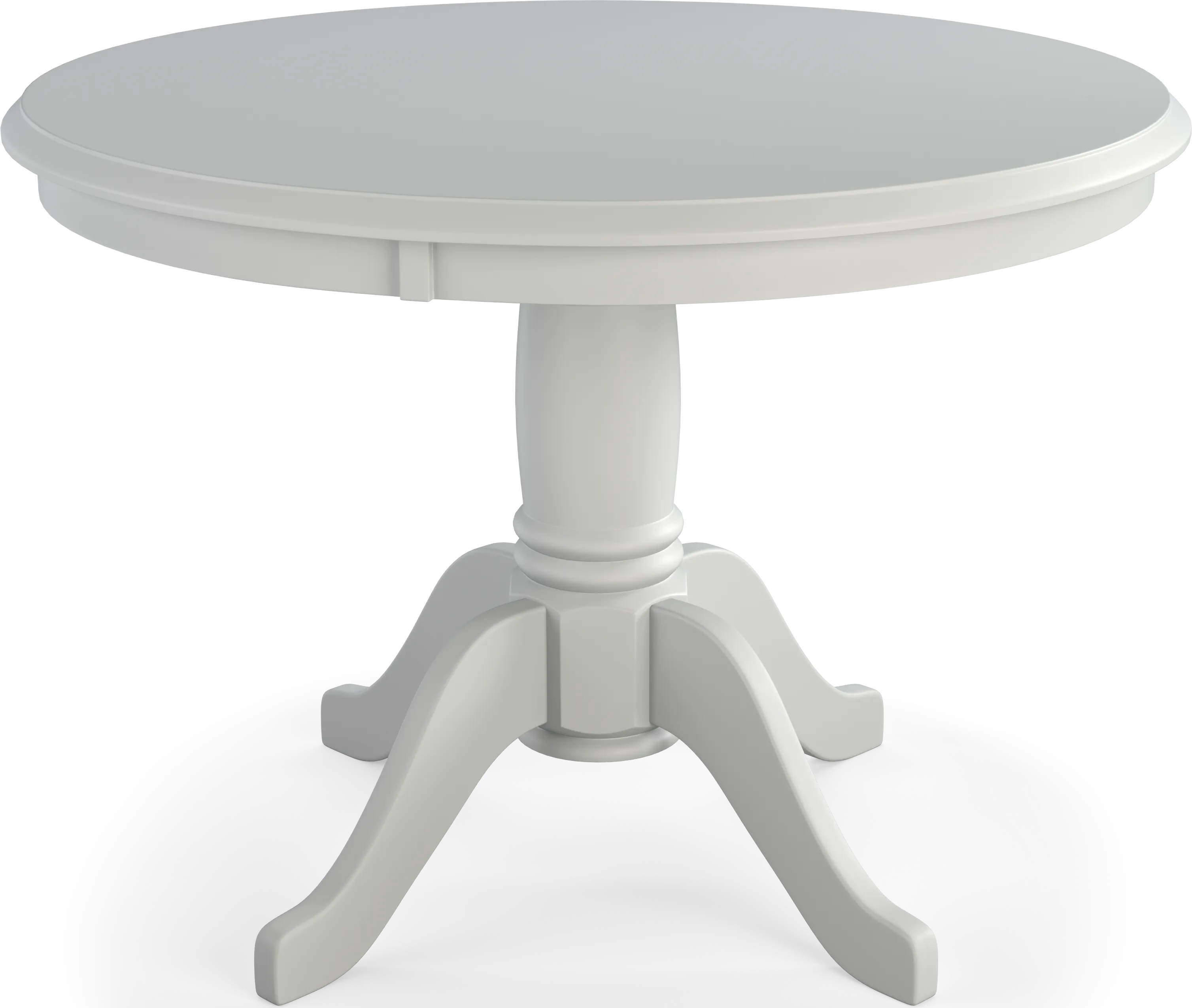 Brynwood White 5 Pc Round Dining Set with Blue Chairs - Thumbnail - Image 2