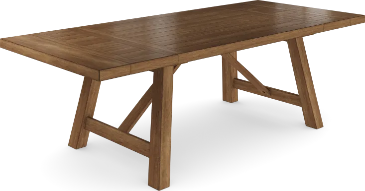 Acorn Cottage Brown Rectangle Trestle Dining Table