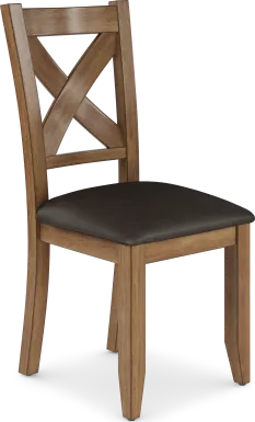 Acorn Cottage Brown X-Back Side Chair